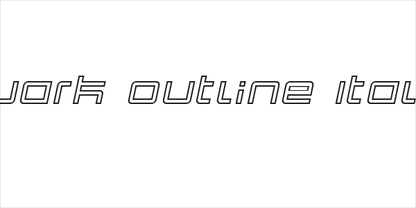 Quark Outline Italic Logo
