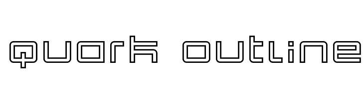 Quark Outline  font caratteri gratis