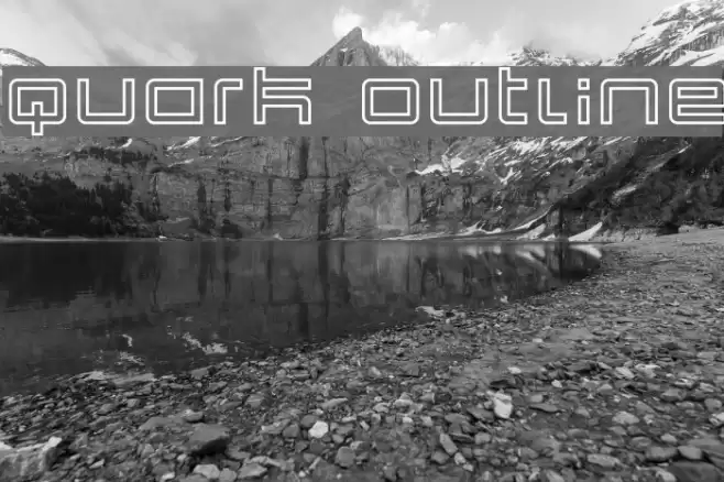 Quark Outline Font examples