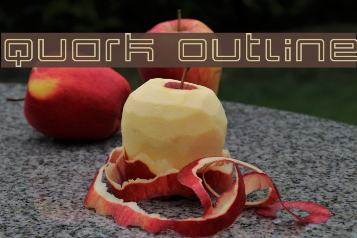 Quark Outline Font examples