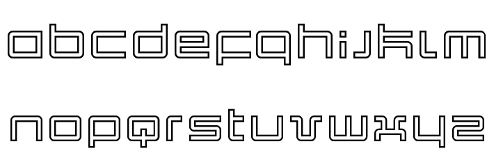 Quark Outline Font LOWERCASE