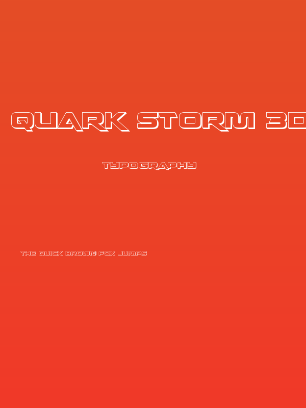 Quark Storm 3D Regular Poster