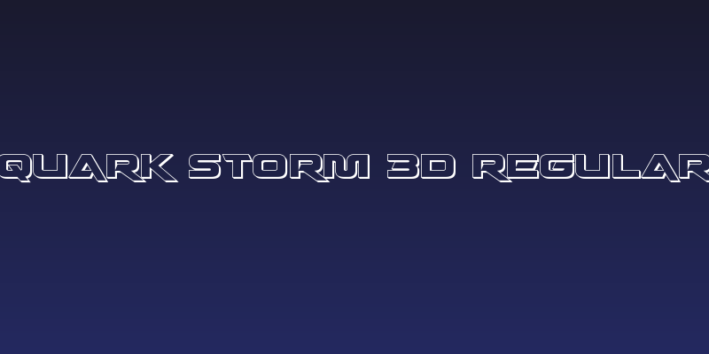 Quark Storm 3D Regular Social Header