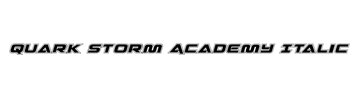 Quark Storm Academy Italic Font