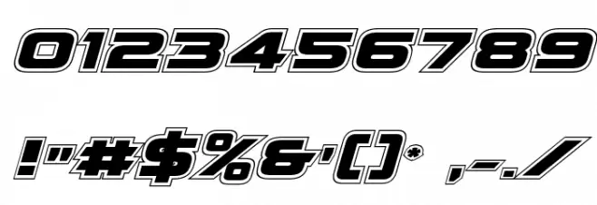 Quark Storm Academy Italic Font OTHER CHARS