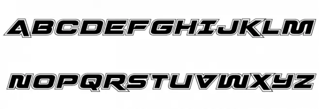 Quark Storm Academy Italic Шрифта ВЕРХНИЙ