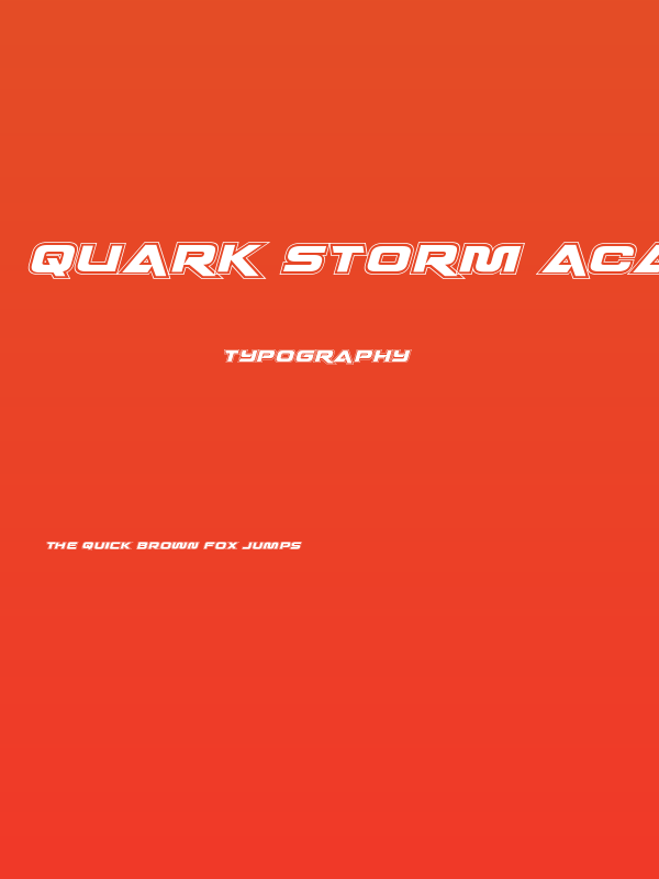 Quark Storm Academy Italic Poster