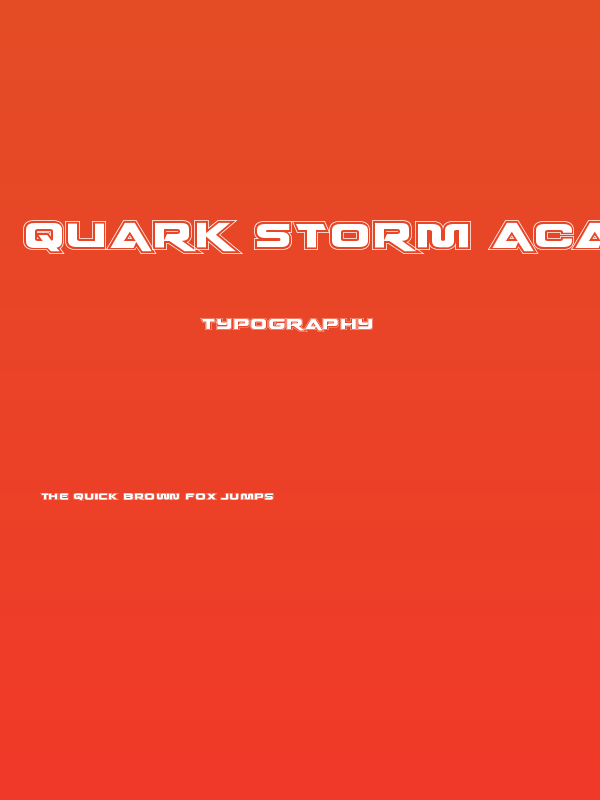 Quark Storm Academy Regular Poster