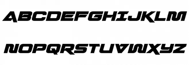 Quark Storm Bold Italic 字体 大写