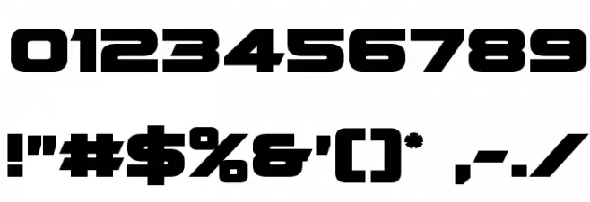 Quark Storm Bold Font OTHER CHARS