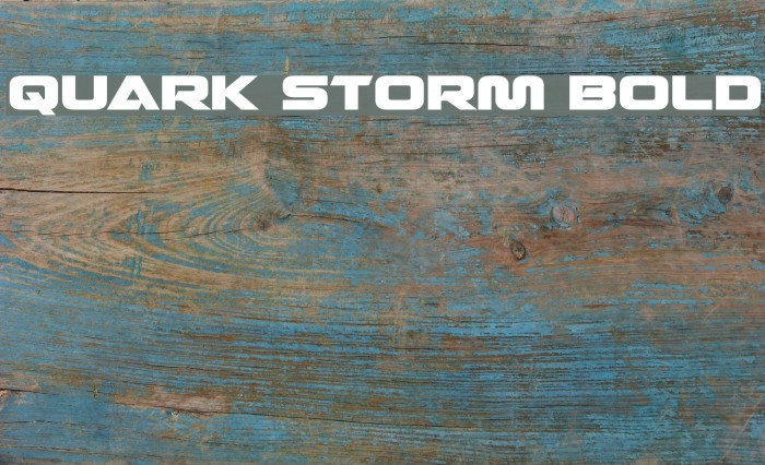 Quark Storm Bold Example 1