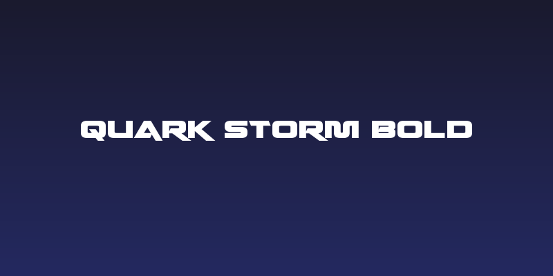 Quark Storm Bold Social Header