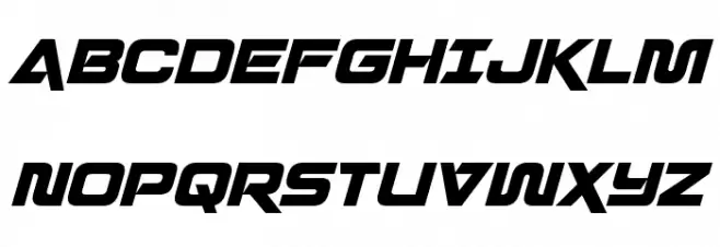 Quark Storm Condensed Italic Schriftart Groß