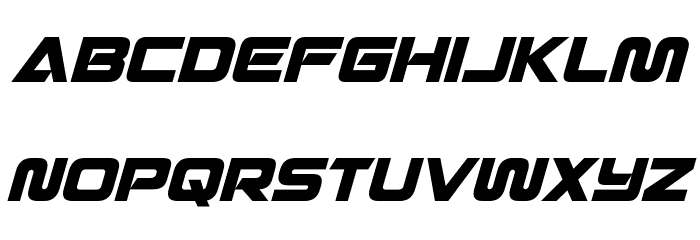 Quark Storm Condensed Italic Font LOWERCASE