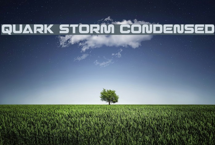 Quark Storm Condensed Font examples