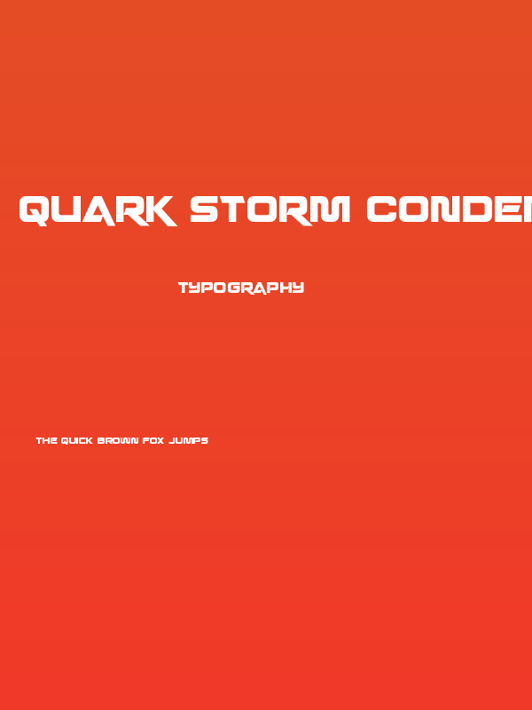 Quark Storm Condensed Poster