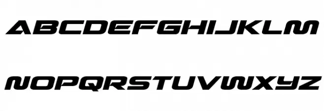 Quark Storm Expanded Italic Caratteri MINUSCOLO