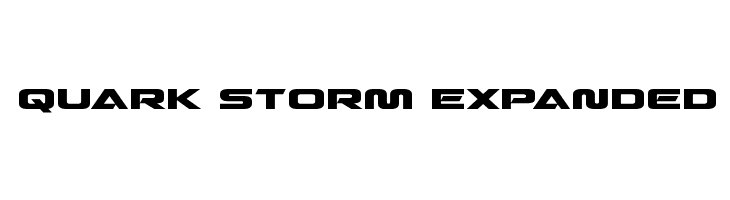 Quark Storm Expanded  font caratteri gratis