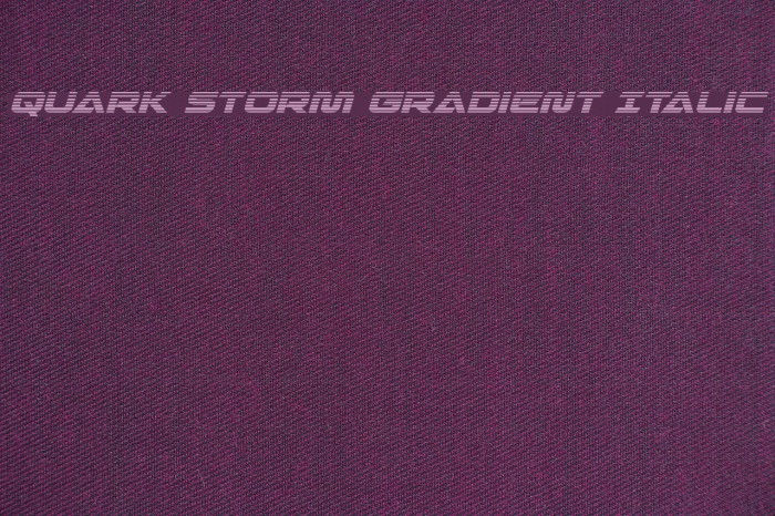 Quark Storm Gradient Italic Example 1