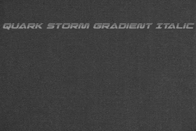 Quark Storm Gradient Italic Font examples