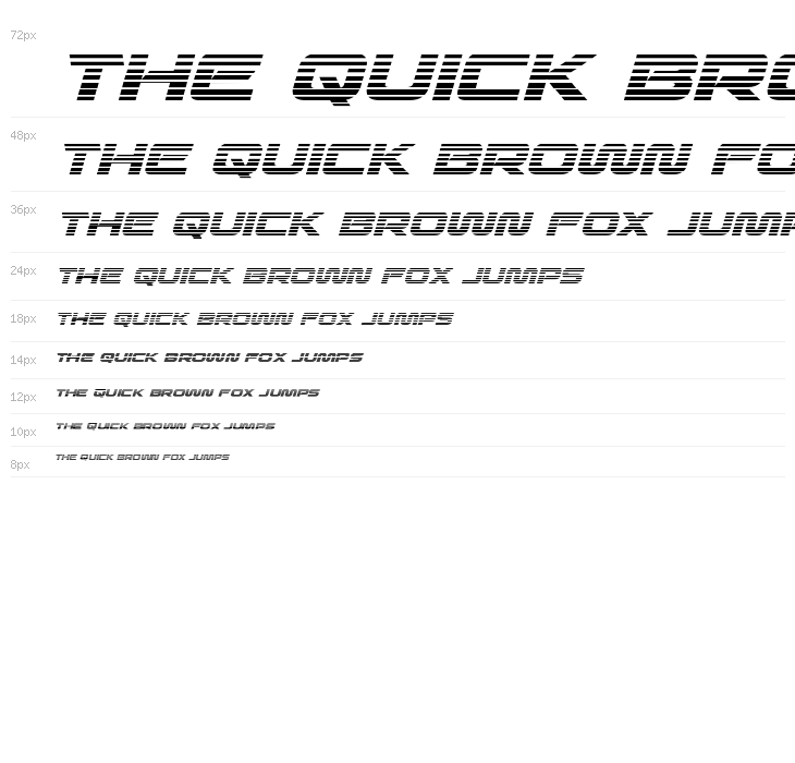 Quark Storm Gradient Italic Waterfall