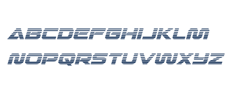 Quark Storm Gradient Italic Lowercase