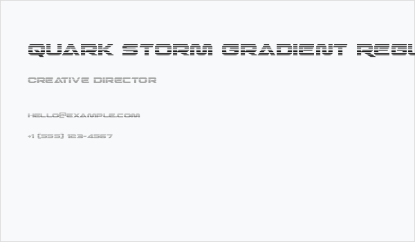 Quark Storm Gradient Regular Business Card