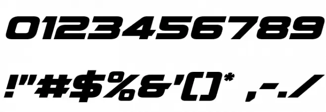 Quark Storm Italic Font OTHER CHARS