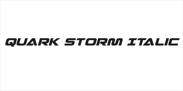 Quark Storm Italic Logo