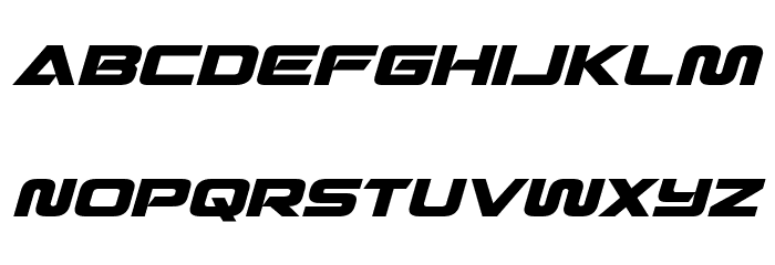 Quark Storm Italic Font LOWERCASE