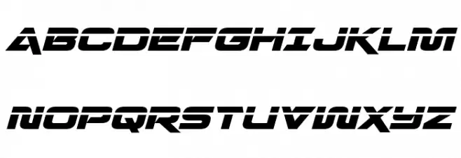 Quark Storm Laser Italic フォント 大文字