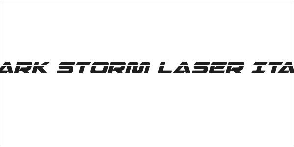 Quark Storm Laser Italic Logo