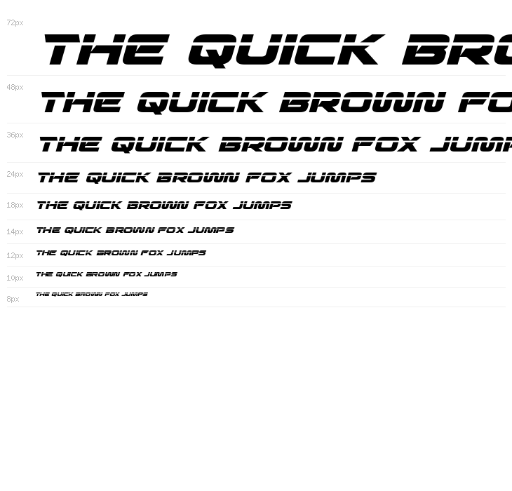 Quark Storm Laser Italic Waterfall