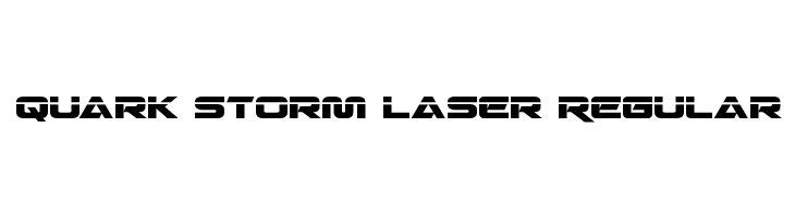 Quark Storm Laser Regular  Free Fonts Download