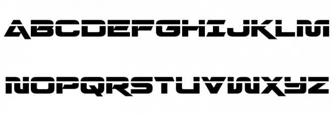 Quark Storm Laser Regular Font Litere mari