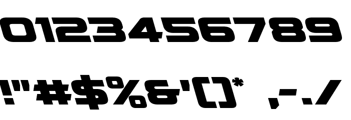 Quark Storm Leftalic Font OTHER CHARS