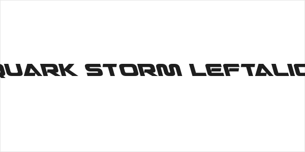 Quark Storm Leftalic Logo