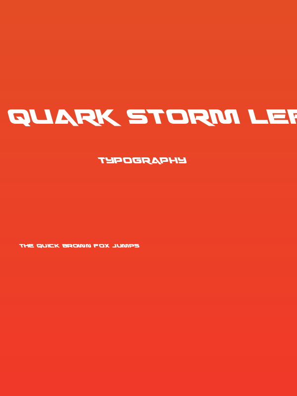 Quark Storm Leftalic Poster