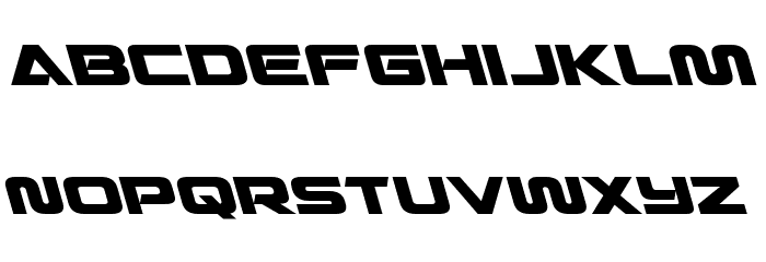 Quark Storm Leftalic Font LOWERCASE