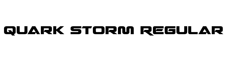 Quark Storm Regular  免费字体下载