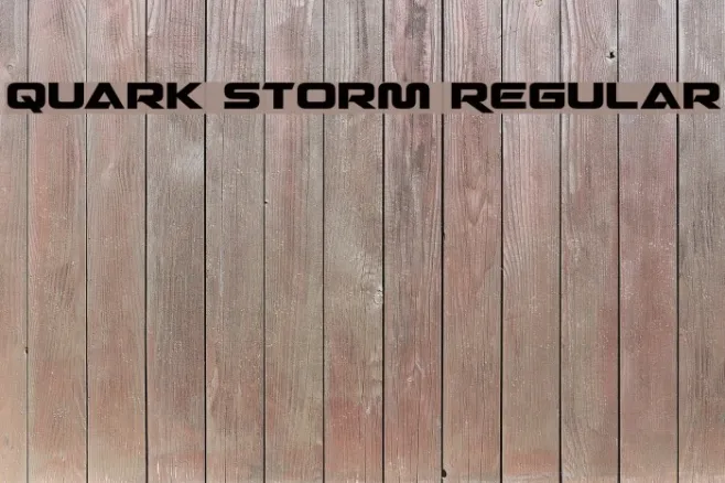 Quark Storm Regular Example 3