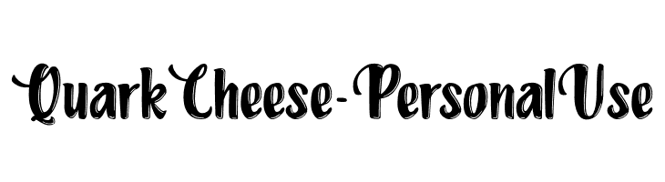 QuarkCheese-PersonalUse  免费字体下载