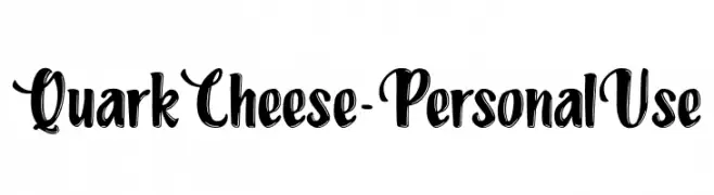 QuarkCheese-PersonalUse  Fuentes Gratis Descargar