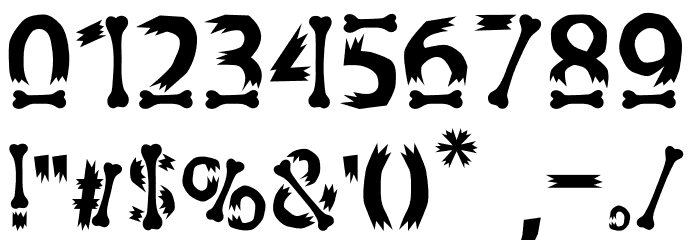 Quarry Bones Font OTHER CHARS