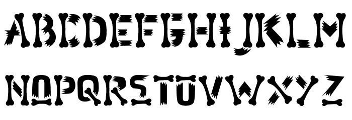 Quarry Bones Font LOWERCASE