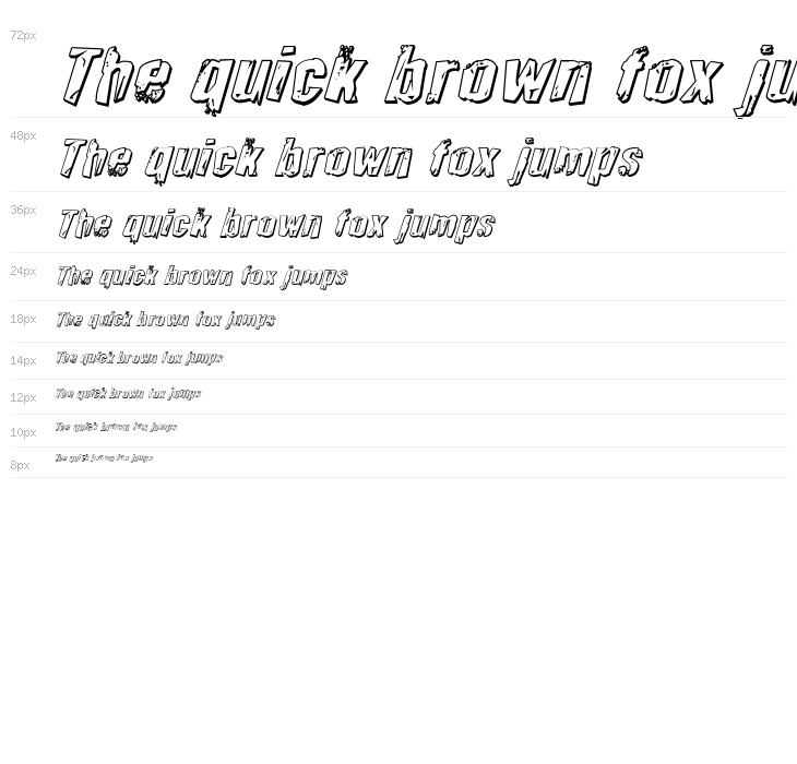 Quarrystone 3D Italic Waterfall