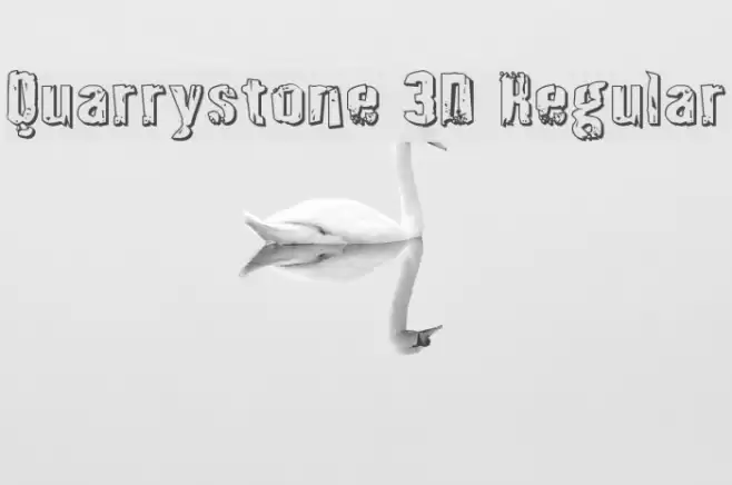 Quarrystone 3D Regular Font examples