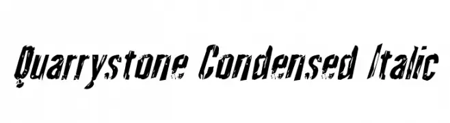 Quarrystone Condensed Italic  नि: शुल्क फ़ॉन्ट्स डाउनलोड