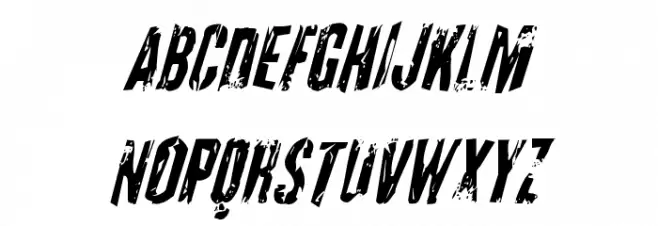 Quarrystone Condensed Italic Fuentes MAYÚSCULAS