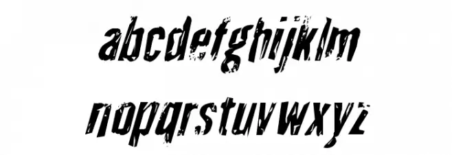 Quarrystone Condensed Italic フォント 小文字